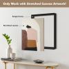 FOLKOR Floating Frame for 16x32 Canvas Paintings, DIY Metal Canvas Frame with 1.5" Deep for Abstract Wall Art/Portrait/Landscape Living Room Bedroom Kitchen Decor (Black) view 4