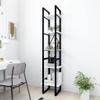 CHARMMA 5-Tier Bookcases,Narrow Book Shelves,Industrial Bookshelf,Large Etagere Bookshelf Open Display Shelves with Metal Frame for Living Room Bedroom Home Office 15.7"x11.8"x68.9" White view 1