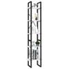 CHARMMA 5-Tier Bookcases,Narrow Book Shelves,Industrial Bookshelf,Large Etagere Bookshelf Open Display Shelves with Metal Frame for Living Room Bedroom Home Office 15.7"x11.8"x68.9" White view 4