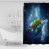 Anzona Sea Turtle Waterproof Shower Curtains Set - Stall 48 x 72 Inch, Universe Galaxy Starry Sky Navy Blue Polyester Fabric Bathroom Curtain with 12 Hooks, Bathroom Accessories, 1 Panel view 3