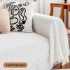 Deep Dream Sectional Couch Covers, 2 Pieces Sectional Sofa Cover, L Shaped Couch Covers, Couch Cover for Sectional Sofa (XX-Large, 71" x 118" + 91" x 134", White) view 4