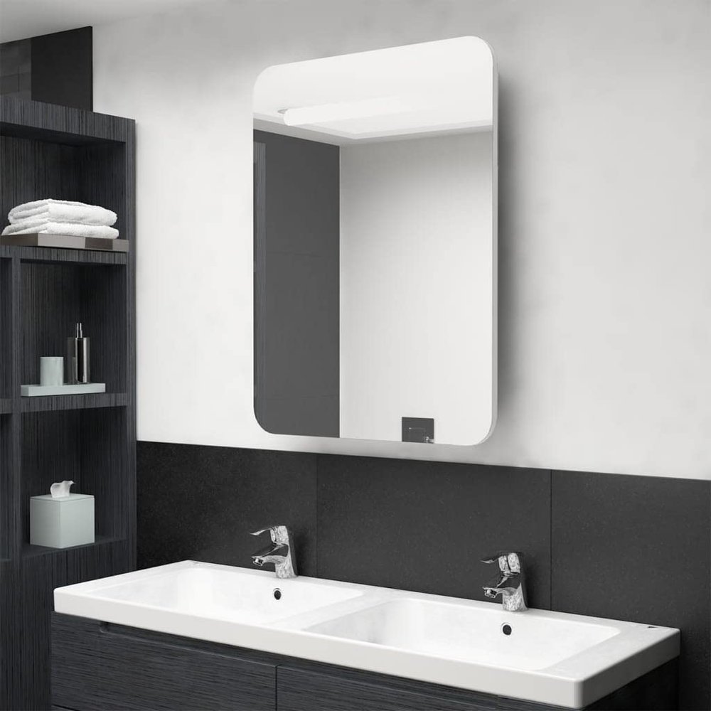 CHARMMA LED Bathroom Mirror Cabinet Shining White 23.6"x4.3"x31.5"-748