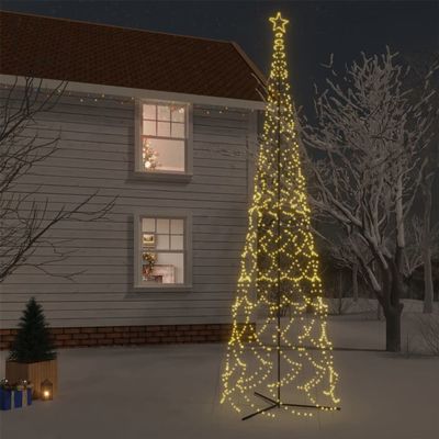 CHARMMA Christmas Cone Tree Warm White 3000 LEDs 8x26 ft-886