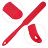 6pcs Silicone Spatulas Heat Resistant Jar Spatulas Cake Cream Butter Spatulas with Long Handle Non-Stick Kitchen Baking Cooking Resin Craft Stirring Mixing Scraper Tool (6 Colors) view 3