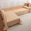 Deep Dream Sectional Couch Covers, 2 Pieces Sectional Sofa Cover, L Shaped Couch Covers, Couch Cover for Sectional Sofa (XX-Large, 71" x 118" + 91" x 134", Brown) view 1