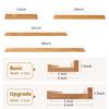TRWISWDC Floating Shelf for Wall Natural Oak Wood Wall Shelves 24 inches, Display Picture Ledge Shelf for Bedroom Living Room Bathroom Office Kitchen Storage Shelves view 3