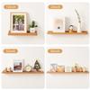 TRWISWDC Floating Shelf for Wall Natural Oak Wood Wall Shelves 24 inches, Display Picture Ledge Shelf for Bedroom Living Room Bathroom Office Kitchen Storage Shelves view 4