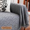 Deep Dream Sectional Couch Covers, 2 Pieces Sectional Sofa Cover, L Shaped Couch Covers, Couch Cover for Sectional Sofa (XX-Large, 71" x 118" + 91" x 134", Dark Grey) view 3