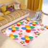 BATATADOCE Flower Area Rug, Pink, 70 in x 55 in, Low Pile, Handmade, Polyester, Modern Style, Bedroom Decor for Female view 4