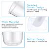 Gejoy 100 Set 16 oz Parfait Cups With Dome Lids - Plastic Yogurt Cups With No Hole Insert and Spork - Disposable Dessert Cups for Fruit, Ice Cream view 3