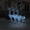 CHARMMA Acrylic Reindeer Christmas Decorations 3 pcs 47.2" Cold White-2377 view 1