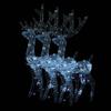 CHARMMA Acrylic Reindeer Christmas Decorations 3 pcs 47.2" Cold White-2377 view 2