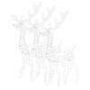 CHARMMA Acrylic Reindeer Christmas Decorations 3 pcs 47.2" Cold White-2377 view 4