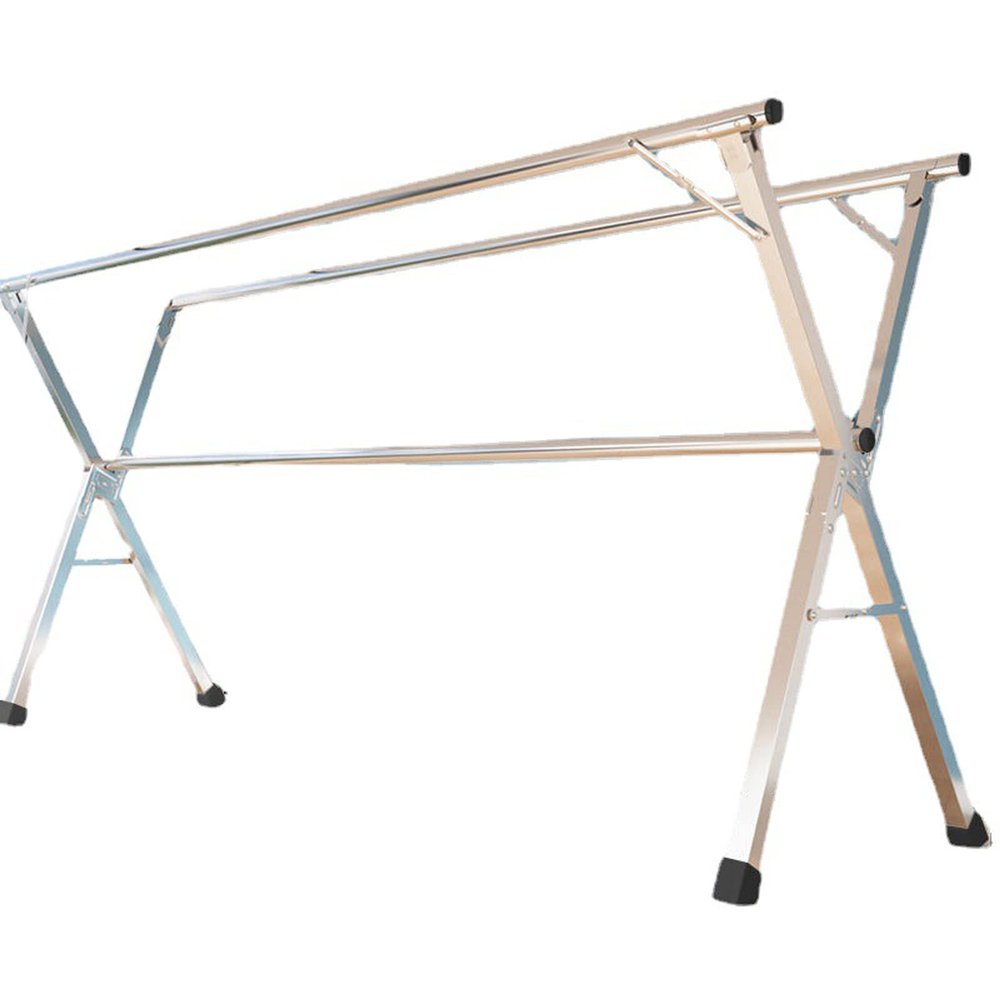 XYXHEII Clothes Drying Rack Outdoor Retractable, Adjustable and Foldable Laundry Rack,Space-Saving Free of Installation Stainless Steel Garment Rack, for Indoor Outdoor