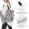 Cute Penguins Large Tote Bag for Women MenReusable Shoulder Casual Handbag for Shopping Beach Travel and Grocery view 2