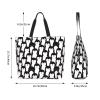 Cute Penguins Large Tote Bag for Women MenReusable Shoulder Casual Handbag for Shopping Beach Travel and Grocery view 4