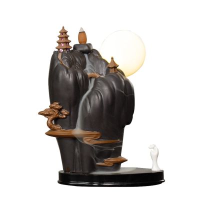 BONAD Incense Holder Backflow Censer Seat Censer Burner Smoker Seat Home Decoration Ornaments Incense Cone Holder