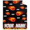 Basketball Custom Blanket with Words Soft Customized Birthday Throw Personalized Gifts for Family Mom Kids Friends Lover 120 in x 90 in Extra Large for Family view 1