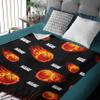 Basketball Custom Blanket with Words Soft Customized Birthday Throw Personalized Gifts for Family Mom Kids Friends Lover 120 in x 90 in Extra Large for Family view 3