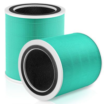 Core 400S Toxin Absorber Replacement Filter for LEVOIT Core 400S Smart WiFi Air Purifie-r, 3-in-1 HEPA Activated Carbon Filter, Core400S-RF-TX (LRF-C401-GUS), Green, 2 Pack