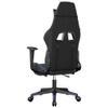 CHARMMA Massage Gaming Chair with Footrest Black&Blue Faux Leather-776 view 3