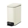 Cesun Small Bathroom Trash Can with Lid Soft Close, Step Pedal, 6 Liter / 1.6 Gallon Stainless Steel Garbage Can with Removable Inner Bucket, Anti-Fingerprint Finish (Creamy White) view 1