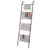 2 Pack Blanket Ladder Decorative Towel Rack Holder for Bathroom, Wall Leaning Metal Drying Quilt Stand for Living Room Bedroom Farmhouse Home Decor, for Women Mom Mother Her Wife - Black view 3