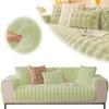 Super Thick Rabbit Plush Sofa Cushion, Upgraded Non-Slip Sofa Cover Pad, Soft Faux Fur Throw Pillow Cover, Fluffy Couch Cushion Covers Furniture Protector ( Color : Green , Size : Sofa Cushion 90*180c view 1