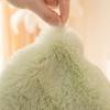 Super Thick Rabbit Plush Sofa Cushion, Upgraded Non-Slip Sofa Cover Pad, Soft Faux Fur Throw Pillow Cover, Fluffy Couch Cushion Covers Furniture Protector ( Color : Green , Size : Sofa Cushion 90*180c view 2