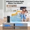 Personal Tower Cooling Fans that Blow Cold Air, Standing Small Desk Fan with 3 Speeds & Timer, 60 & 110 Oscillating Table Fan, Quiet and Safe Electric Floor Fan for Bedroom, Bedside, Home, Office view 2