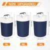BlissTotes 115L Laundry Basket, Freestanding Laundry Hamper, Collapsible Dirty Clothes Hamper, Waterproof Fabric with Foam Protected Aluminum Handles for College, Dorm, Family (Blue) view 2