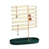 KITCISSL Jewelry Dish Tray Key Tray for Entryway Table, Decorative Trays Jewelry Rack Earrings Display Rack Home Hanging Keys Necklace Storage Rack Iron Creative Ornaments Tray view 1