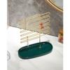 KITCISSL Jewelry Dish Tray Key Tray for Entryway Table, Decorative Trays Jewelry Rack Earrings Display Rack Home Hanging Keys Necklace Storage Rack Iron Creative Ornaments Tray view 2