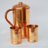 2 Pieces Drinking Water Glasses With 1 Copper Pitcher Jug, The Great Ayurveda Product view 1