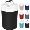 BlissTotes 75L Laundry Basket, Freestanding Laundry Hamper, Collapsible Dirty Clothes Hamper, Waterproof Fabric with Foam Protected Aluminum Handles for College, Dorm, Family (Black) view 1