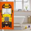 Manfei Kids School Bus Shower Curtains Cartoon Vehicle Waterproof Bath with 12 Hooks Suits for Bathtub, Transportation Truck Bathroom Boys Teens Room Decor, 72/'' W x L, WWS14287ZC-YL_s view 3