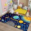 FJKJHKGJ Space Rug for Boys Room, Kids Rugs for Bedroom, Galaxy Area Rugs for Kids Bedroom, Fun Floor Mats, 5'7' view 3