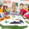 Abeigoi Kids Rug Carpet - 5.2Ft Round Zoo Animal Play Mat, Jungle Wildland Animal Area Rug for Boys Girls Bedroom Playroom Classroom, Nonslip Soft Washable Floor Carpet for Nursery Decor view 3