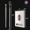 BALWOO Korean Flat Chopsticks [5 Sets][Made in Korea] 304 Premium Stainless Steel Mukbang Cutlery Silverware Metal Chopsticks (Turtle Red) view 3