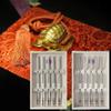 BALWOO Korean Flat Chopsticks [5 Sets][Made in Korea] 304 Premium Stainless Steel Mukbang Cutlery Silverware Metal Chopsticks (Turtle Red) view 4