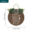 Funny Wooden Wreaths for Front Door Arts Language Entrance Way Indoor Welcome Signs Please Remove Your Shoes Printed Decor for Home Wall Pediments Farmhouse Porch Patio view 2