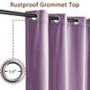 Fcosie 192 Inches Long Thick Thermal Insulated Velvet Curtains Grommet Top Extra Long Velvet Drapes for High Ceiling Room Darkening Window Curtains Drapery Draperies, Violet, 50" W by 192" L, 1 PC view 2