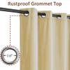Fcosie Cream Velvet Drapes 144 Inches Long Grommet Top Curtain Panel Extra Long Room Darkening Curtains Tall Drapery High Ceiling Curtains for Living Room Bedroom (50" W x 144" L, 1 Panel) view 2