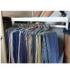Heavy Duty Retractable Pull Out Pants Rack Adjustable Closet Rod - Retractable Garment Laundry Drying Rack, Load-bearing 25kg Extendable Closet Rod, Pull Out Clothes Hanger Rail ( Size : 400mm/15.7inc view 1