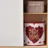 Valentine's Day Love Roses Large Laundry Basket, Waterproof Laundry Hamper for Baby Clothes, Pink Backdrop Foldable Laundry Baskets with Handles, 13.8''x17'' view 2