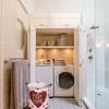 Valentine's Day Love Roses Large Laundry Basket, Waterproof Laundry Hamper for Baby Clothes, Pink Backdrop Foldable Laundry Baskets with Handles, 13.8''x17'' view 3