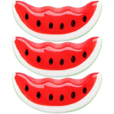 STOBOK 3pcs Watermelon Shaped Ceramic Chopstick Holder Creative Spoon and Fork Rest for Home Decor for Elegant Dining Table Setting