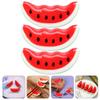 STOBOK 3pcs Watermelon Shaped Ceramic Chopstick Holder Creative Spoon and Fork Rest for Home Decor for Elegant Dining Table Setting view 2