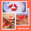 STOBOK 3pcs Watermelon Shaped Ceramic Chopstick Holder Creative Spoon and Fork Rest for Home Decor for Elegant Dining Table Setting view 3