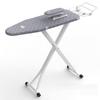 Ironing Board with Big Steam Iron Station Holder, Heat Resistant Metallic Cover with Adjustable Height, Foldable Strong Legs white2 view 1
